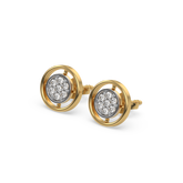Circle of Dazzle - Lab Diamond Stud Earrings