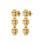 Golden Glow Petal - Lab Diamond Drop Earrings