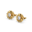 Golden Bloom - Lab Diamond Solitaire Stud Earrings