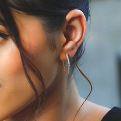 Classic Huggies - Lab Diamond Earrings