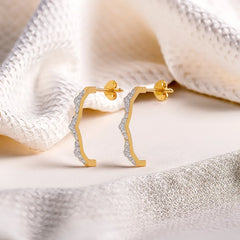 Radiance Edge - Lab Diamond Hoop Earrings