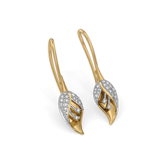 Enchanted Bud - Lab diamond Drop Earrings