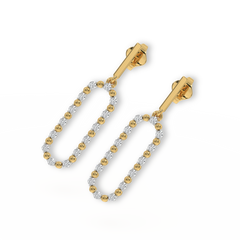 Elegant - Lab Diamond Drop Earrings