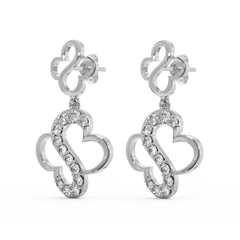Clover S-Drops - Lab Diamond Earrings