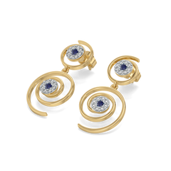 Evil Eye Elixir - Lab Diamond Drop Earrings