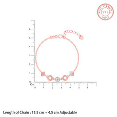 Rose Gold Zirconia Crush Bracelet