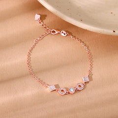 Rose Gold Zirconia Crush Bracelet
