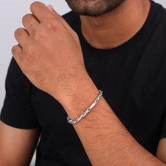 Silver Dude's Delight Bracelet For Him