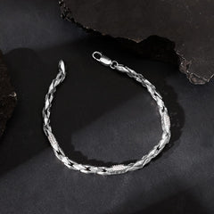 Silver Dude's Delight Bracelet For Him