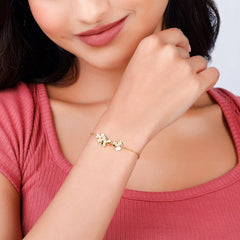 Golden Triple Sabine Bracelet