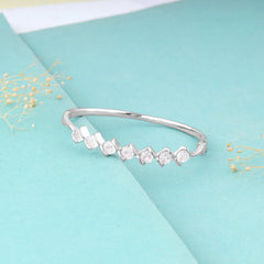 Silver Zircon Order of Opulence Bangle Bracelet