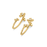 Blossom - Lab Diamond Hoop Earrings