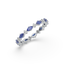 Blue Sapphire - Lab Diamond Eternity Ring