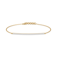 Row of Radiance - Lab Diamond Bracelet