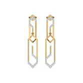 Groove Rhythm - Lab Diamond Drop Earrings