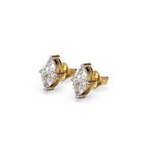 Astra Marquise - Pure Gold Lab Diamond Solitaire Stud Earrings