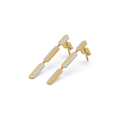 Power Play Drops - Lab Diamond Earrings