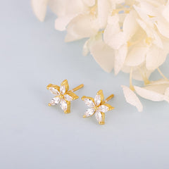 Golden Lily Earrings