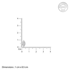 Silver Eye Shape Earrings