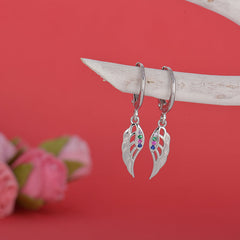 Silver Wings In The Air Earrings