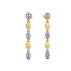 Edge of Glam - Lab Diamond Drop Earrings