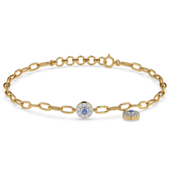 Evil Eye Elixir - Lab Diamond Charm Bracelet