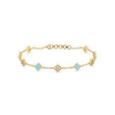 Frosted Serenity - Lab Diamond Snowflakes Bracelet