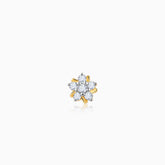 Gold Aurelia Diamond Nose Pin