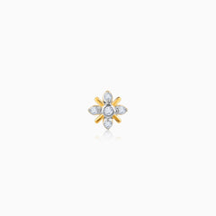 Gold Desirability Diamond Nose Pin