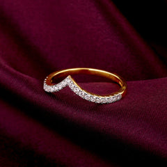 Gold Serene Valley Diamond Ring