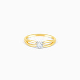 Gold Charming Magic Solitaire Diamond Ring