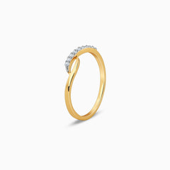 Gold Divine Grace Diamond Ring