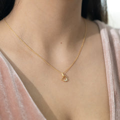 Hearts Unfold - Lab Diamond Pendant Necklace