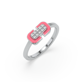Hot Blush Pink - Lab Diamond Fashion Ring