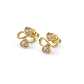 Infinity Clover - Lab Diamond Stud Earrings