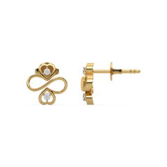 Infinity Clover - Lab Diamond Stud Earrings