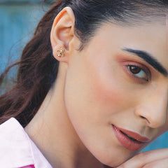 Infinity Clover - Lab Diamond Stud Earrings