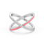 Beauty Of Connection - Lab Diamond & Pink Enamel Ring