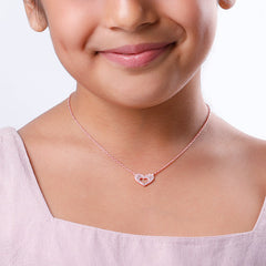 Rose Gold Forever Beat Kids Necklace