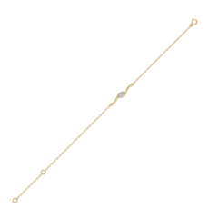 Astra Marquise - Pure Gold Lab Diamond Fashion Bracelet