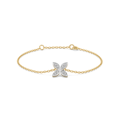Daffodil Flora - Pure Gold Lab Diamond Fashion Bracelet