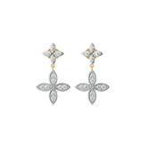 Daffodil Drops - Pure Gold Lab Diamond Earrings