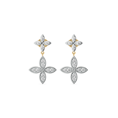 Daffodil Drops - Pure Gold Lab Diamond Earrings