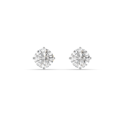 Purely One Solitaire - Pure Gold Lab Diamond Earrings