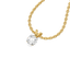 Soft Ray Solitaire - Pure Gold Lab Diamond Pendant