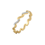 Wave Curve - Pure Gold Lab Diamond Band Ring