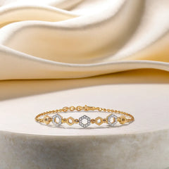 Hexagon Chic - Lab Diamond Bracelet