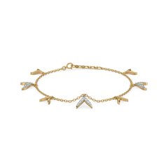 Ocean’s Treasure - Lab Diamond Charm Bracelet