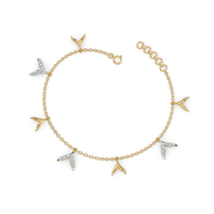 Ocean’s Treasure - Lab Diamond Charm Bracelet