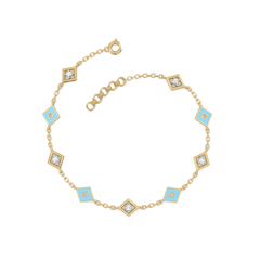 Frosted Serenity - Lab Diamond Snowflakes Bracelet